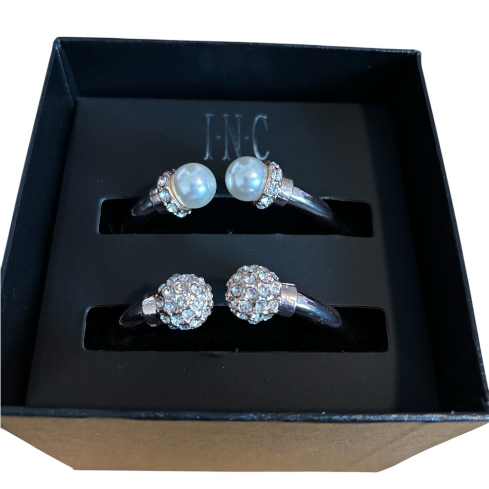 INC International Concepts Rose Gold Hinge Duo Bracelet Set